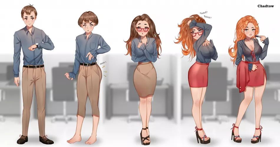 Surprise Office by Chadtow (MTF/TG) by not4myprimary