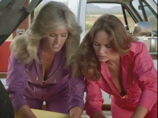Susan Anton, Catherine Bach Cannon Ball Run 2 1984 by ragingcook82