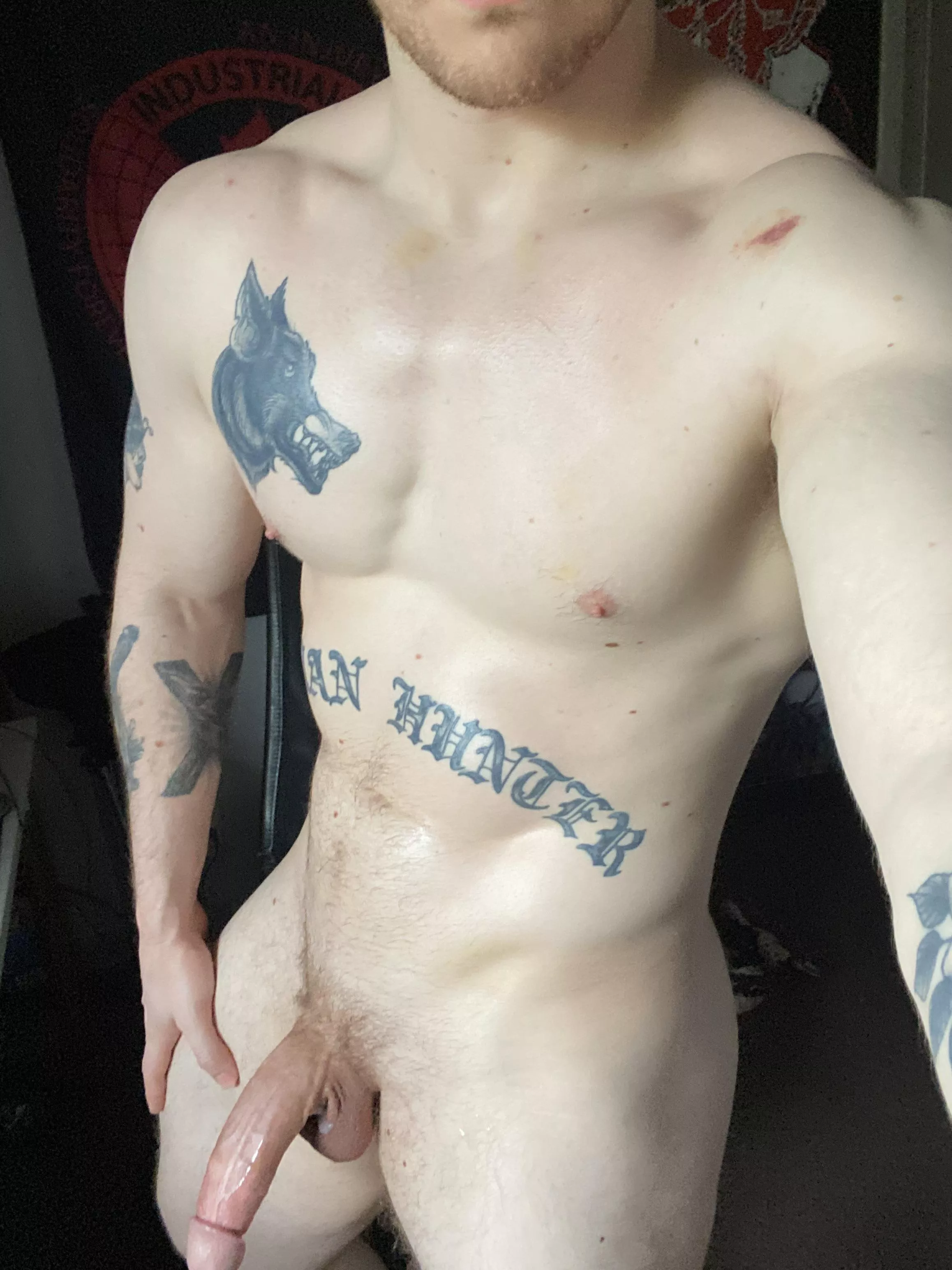 sweaty af after cumming posted by switchy_sinner