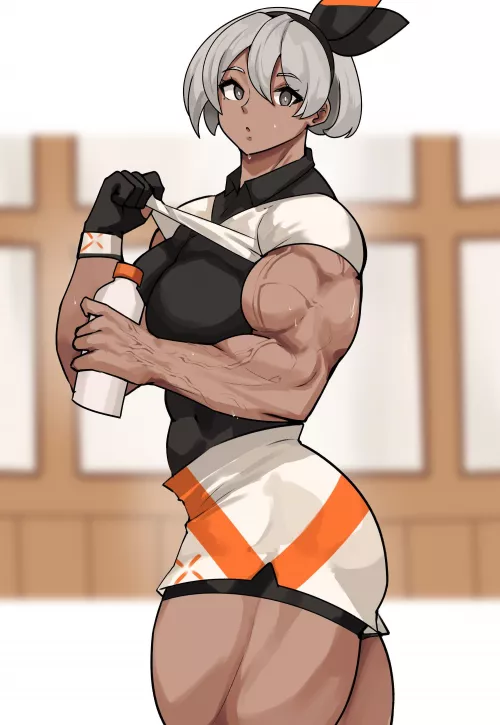 sweaty bea after long workout session(@musctonk)[Pokémon] by TheTMoneyMan