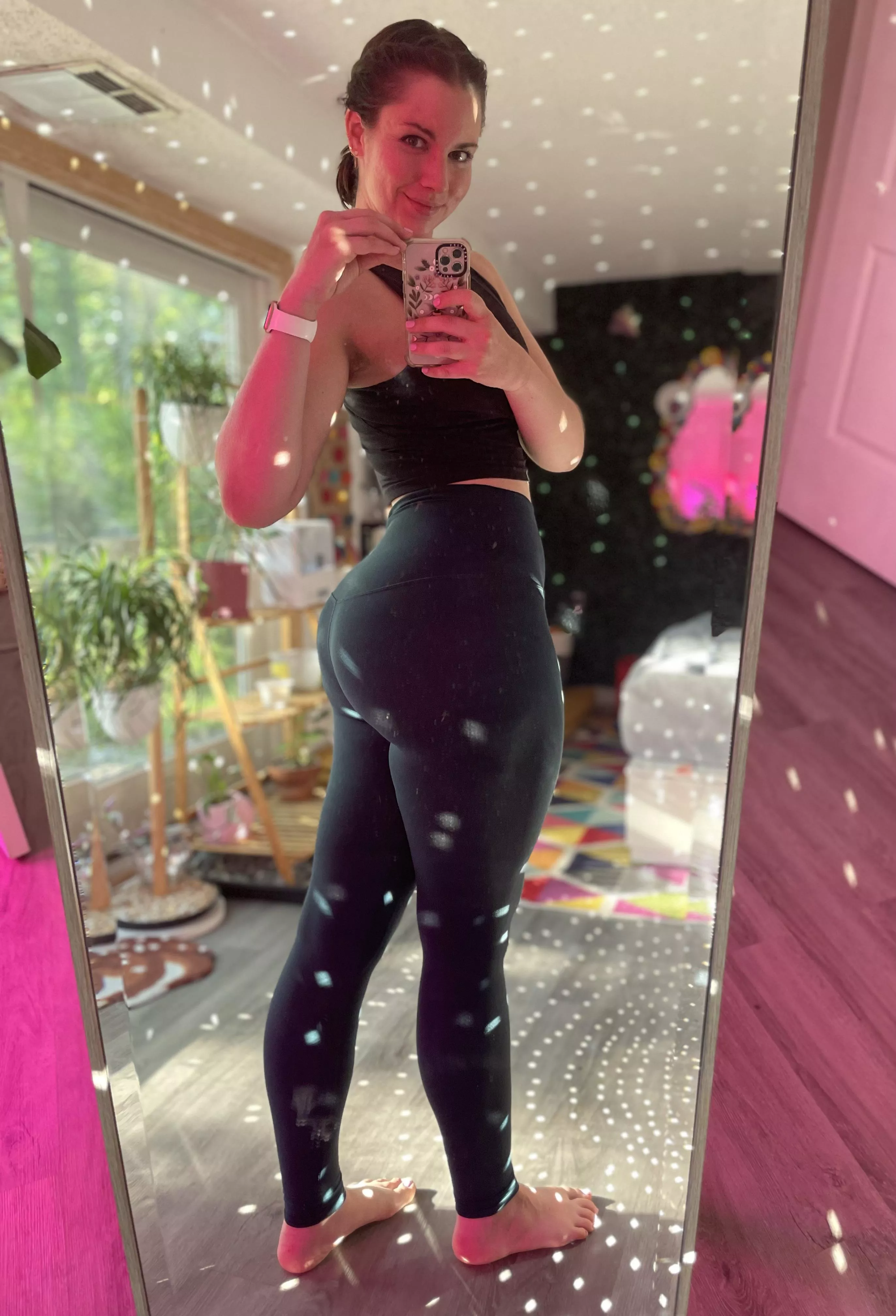 Sweaty in my lulus posted by shibahuskymom