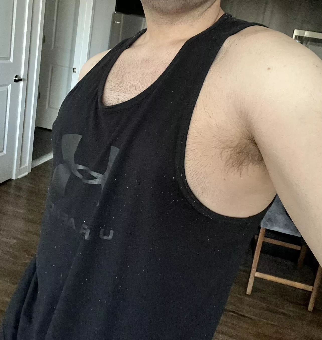 Sweaty side pit action 😏 posted by bjk0494