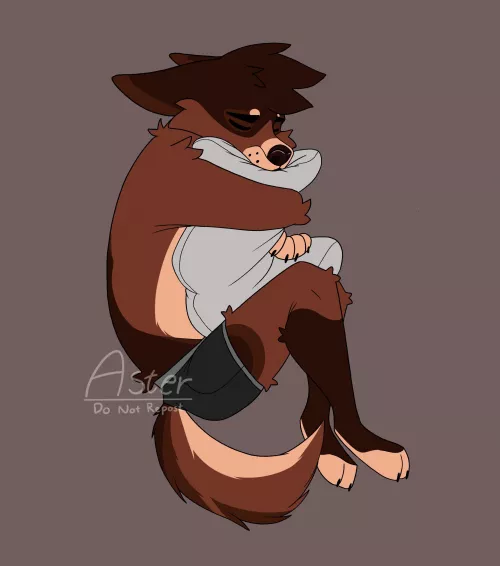 Sweet bean is tired. Ugh I’m so proud of this 🥹😭 by Aster_Heeler