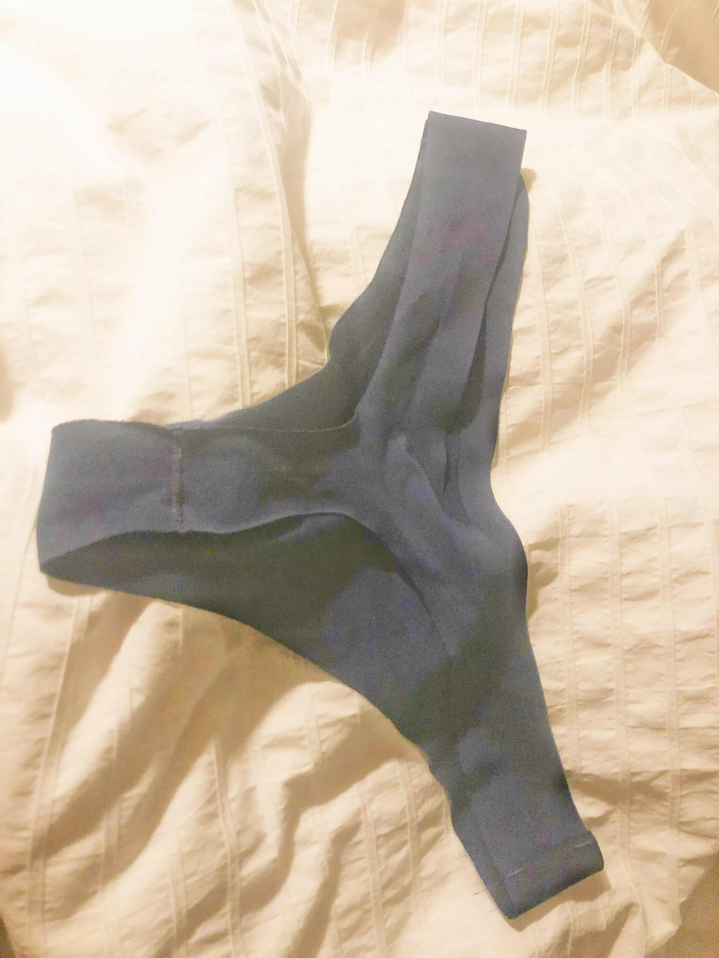 Swim Team Navy Blue Thong Laid Out and Waiting for Her to Get Out of the Shower!! posted by SwimTeamHappy