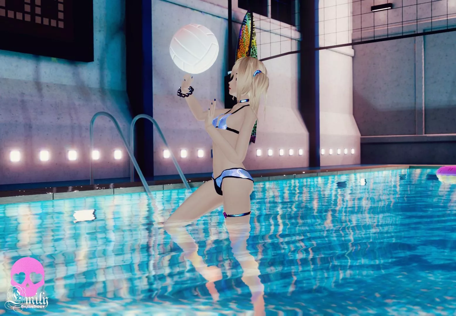 Swimming? We need to relax and freshen up, bet who can swim the fastest?🏊🏻‍♀️🌊 https://chaturbate.com/emyliveshow posted by EmyLiveShow