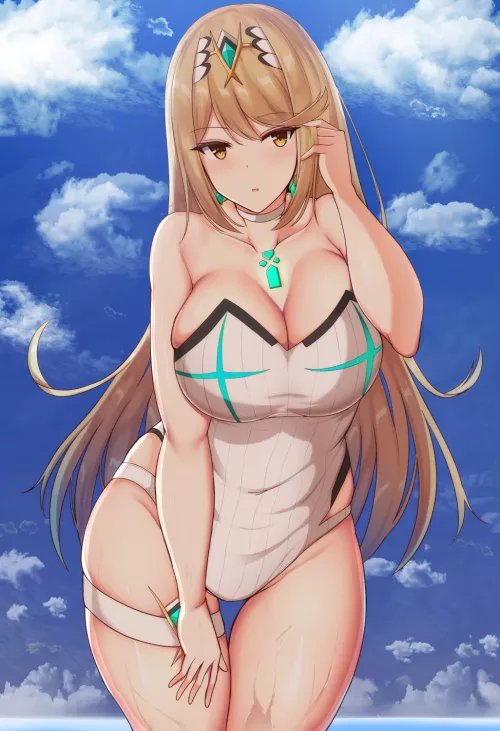 Swimsuit Mythra (Noeomi) [Xenoblade] by sequence_string