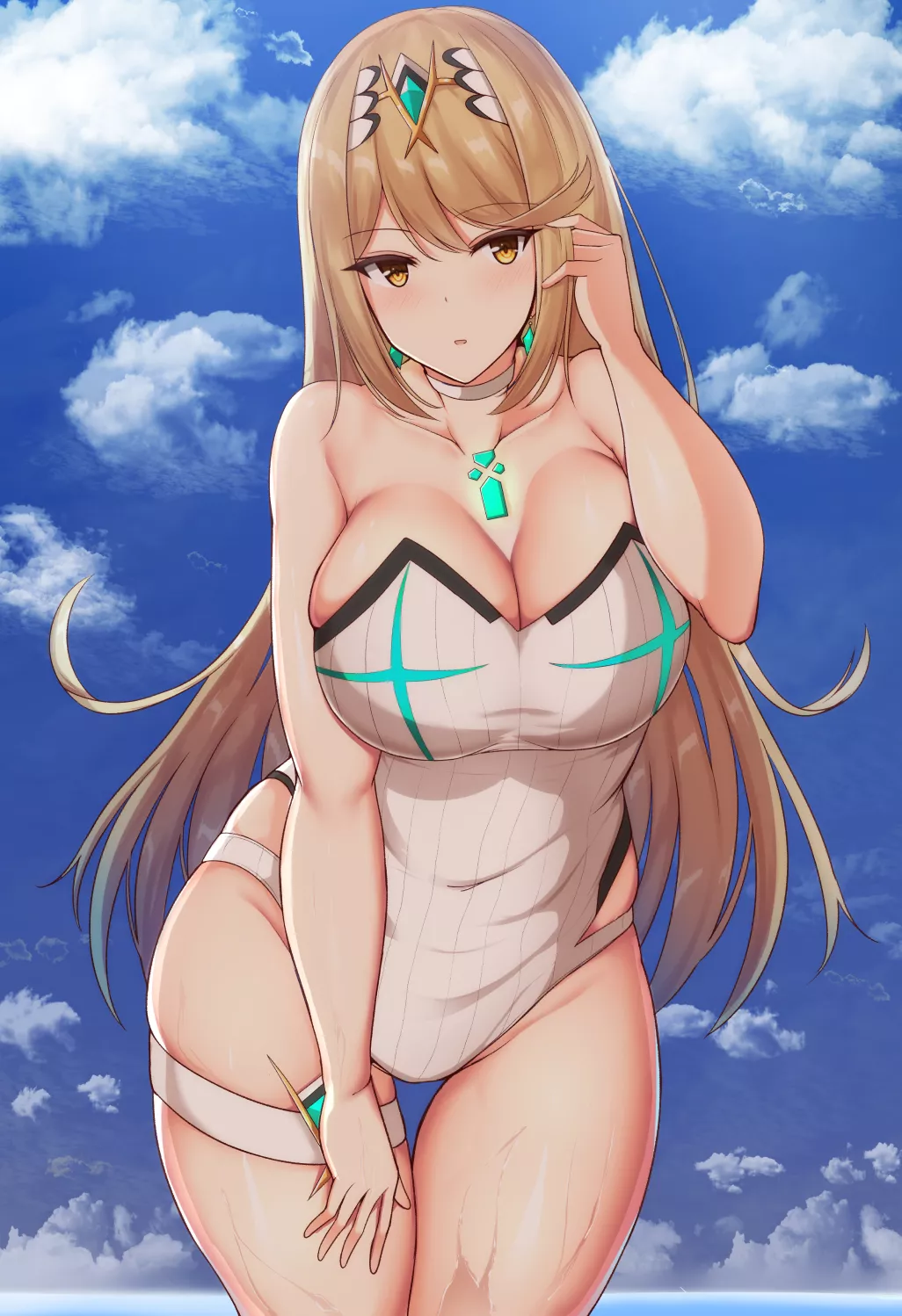 Swimsuit Mythra (Noeomi) [Xenoblade] posted by sequence_string