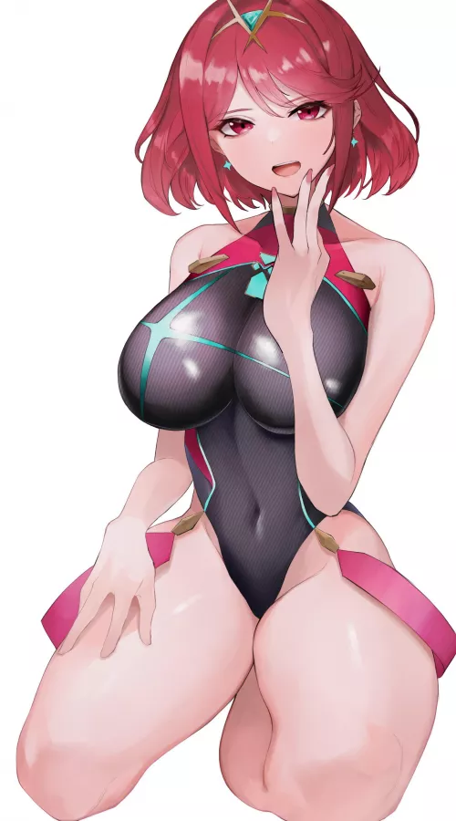 Swimsuit Pyra (KatakuMusou) by SecretMystogan