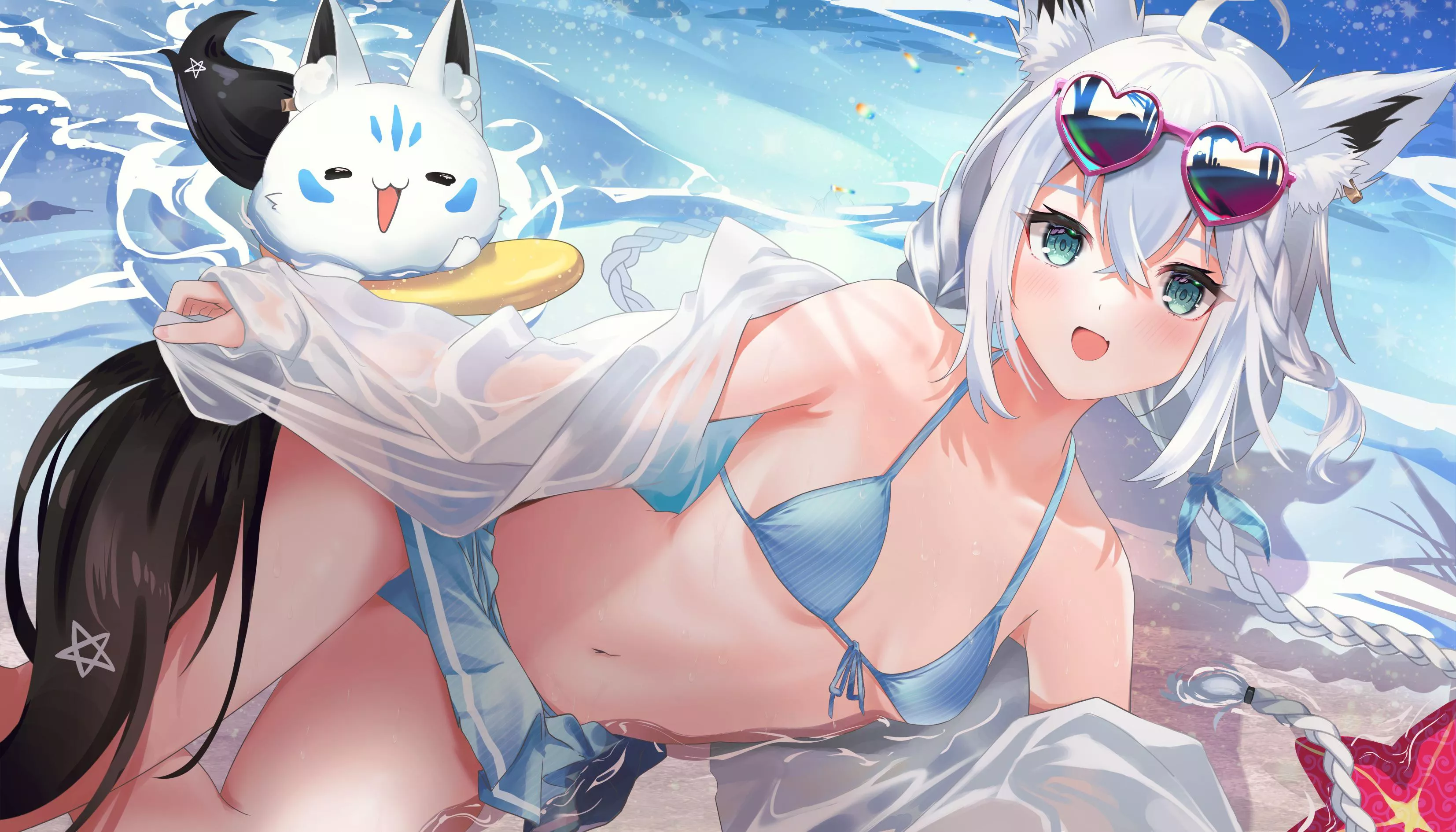 Swimsuit Shirakami 2 [Hololive] posted by soronai