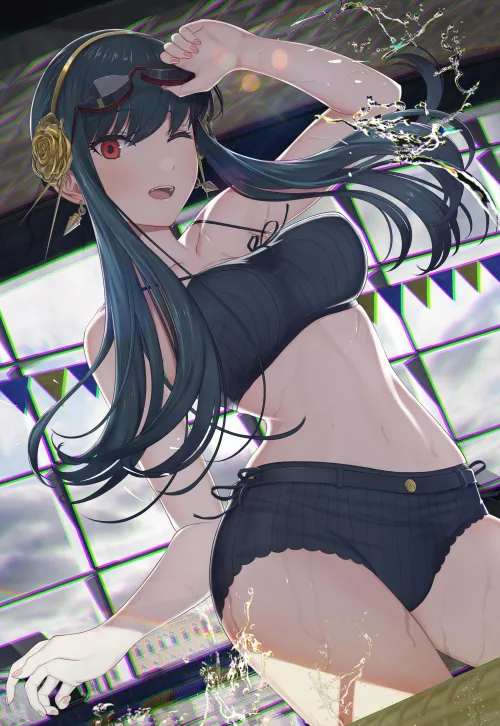 Swimsuit Yor (yukinashi) by YellowStarZz