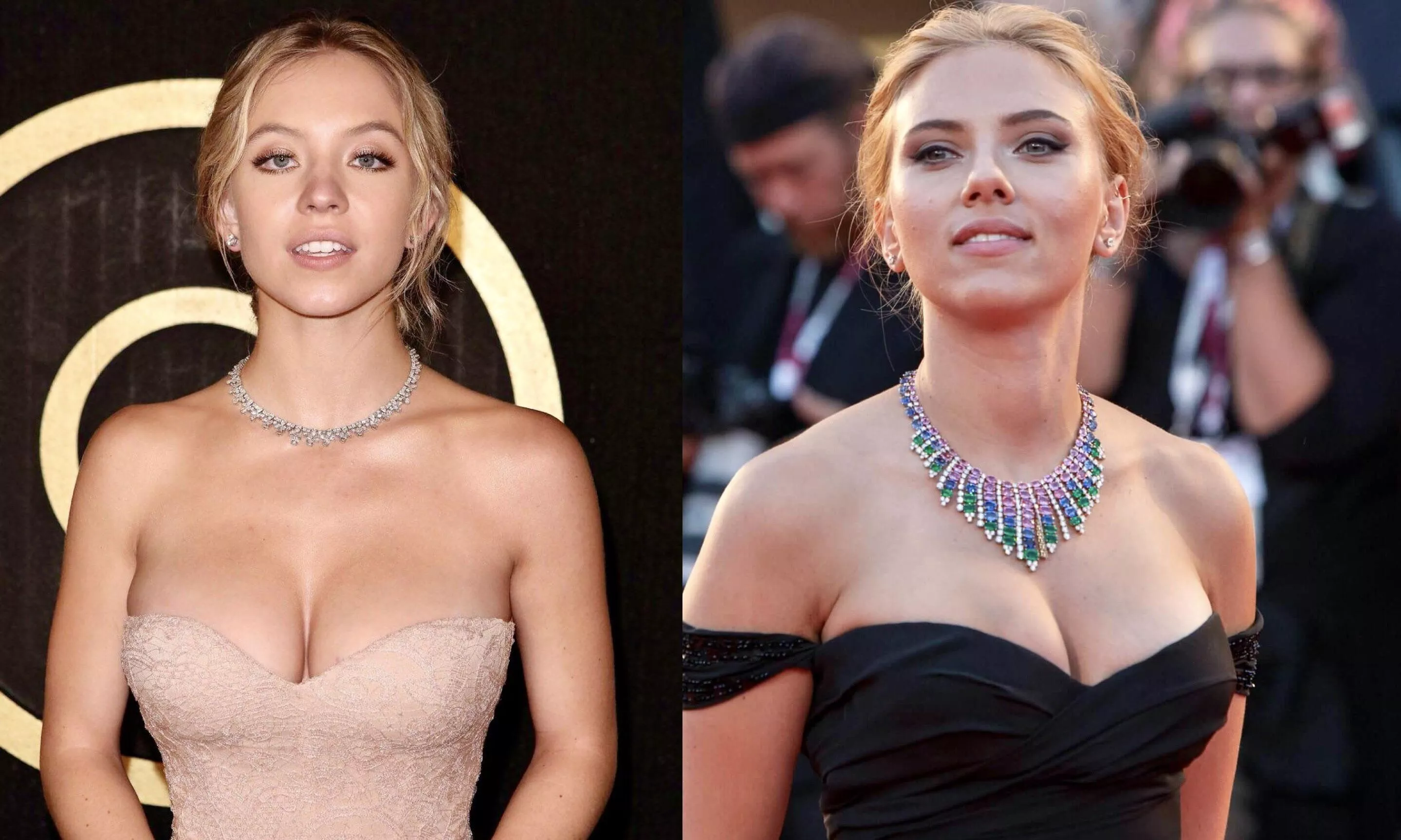Sydney Sweeney or Scarlett Johansson. Which busty, blonde, bombshell’s tits are you shooting ropes over? Why? posted by TLP04