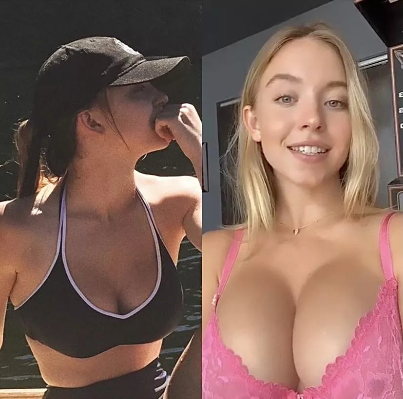 Sydney Sweeney’s growth since 2017 posted by bigtitsandshit