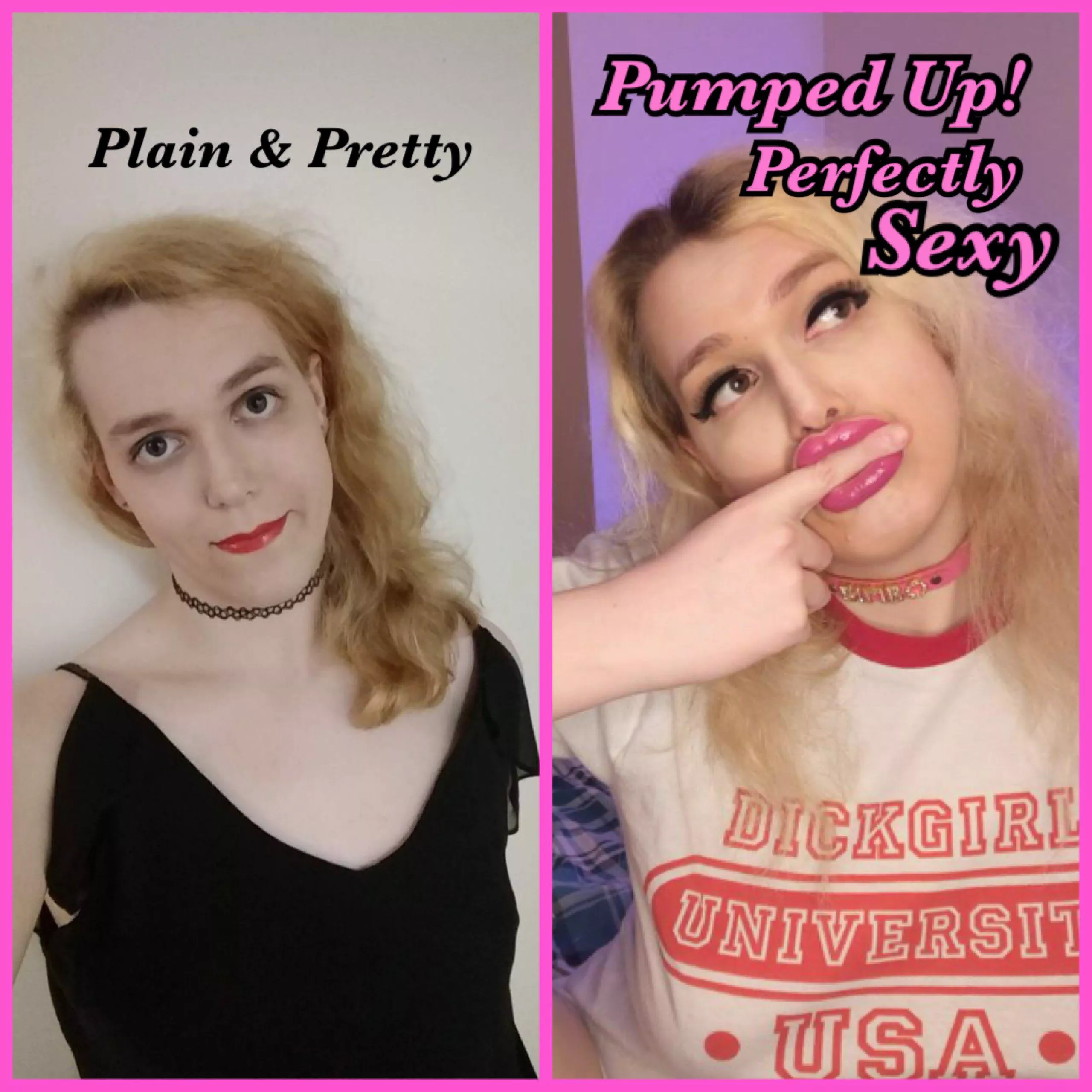 [T] 3 years ago vs now! Totally loving how much I'm changing, and can't wait to change more! posted by rubiesandgems