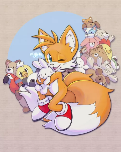 Tails is just the cutest 🥺💖 (art by me @Jellyjoart on Twitter) by FoolKool
