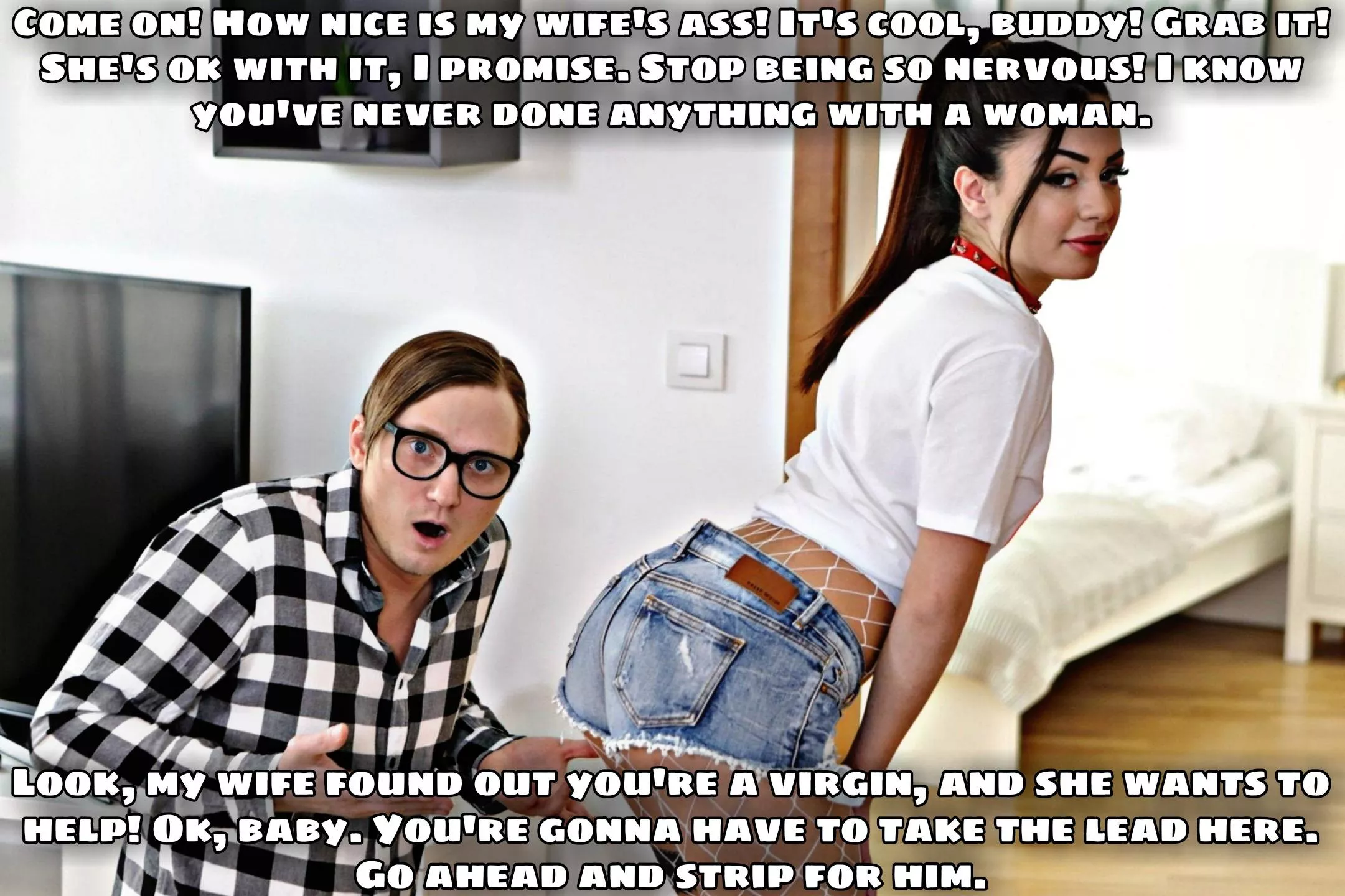 Take the lead, babe. posted by WantToBeSharer