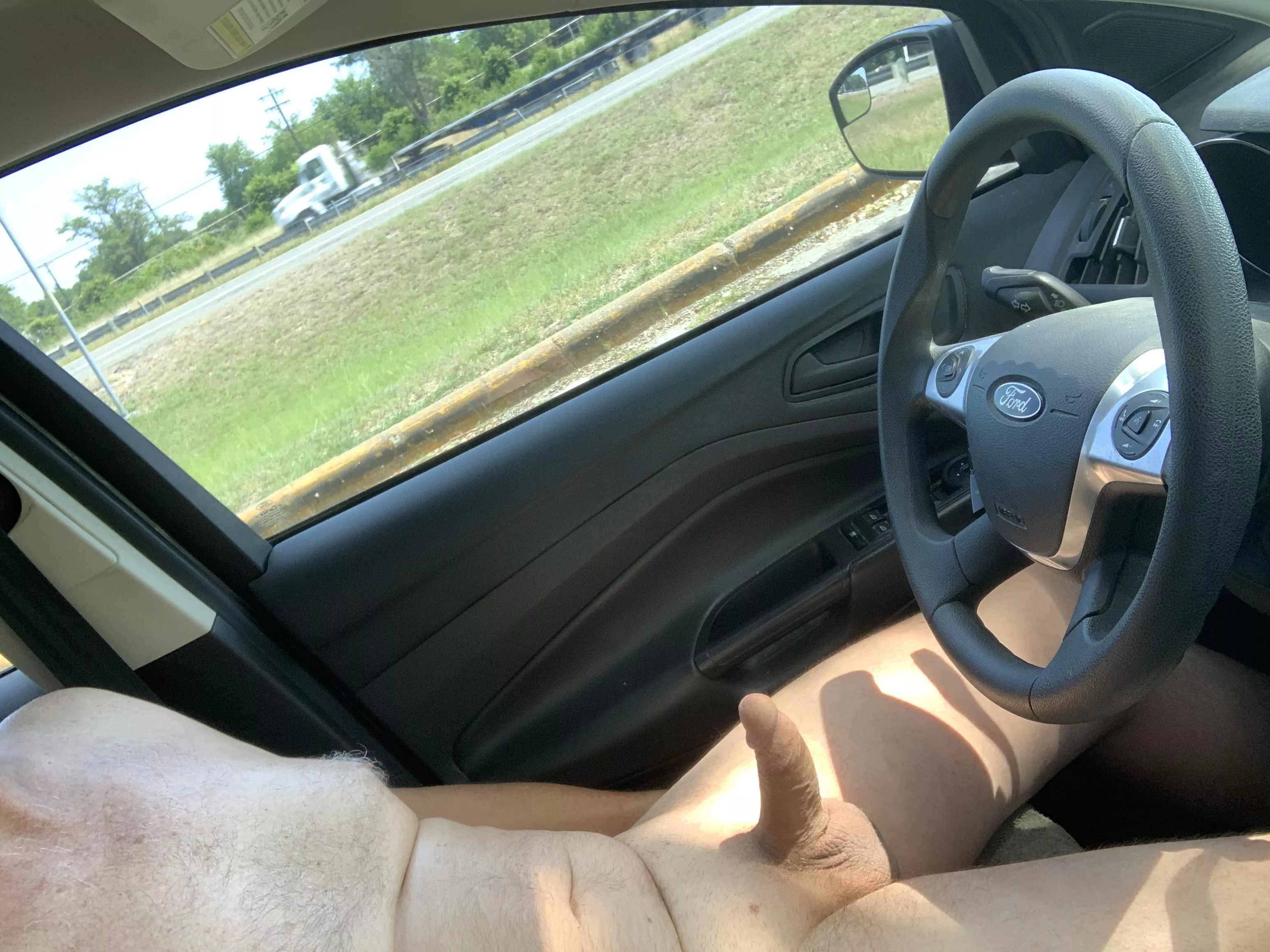 Taking a little break on a long drive posted by nakeddriveratx2