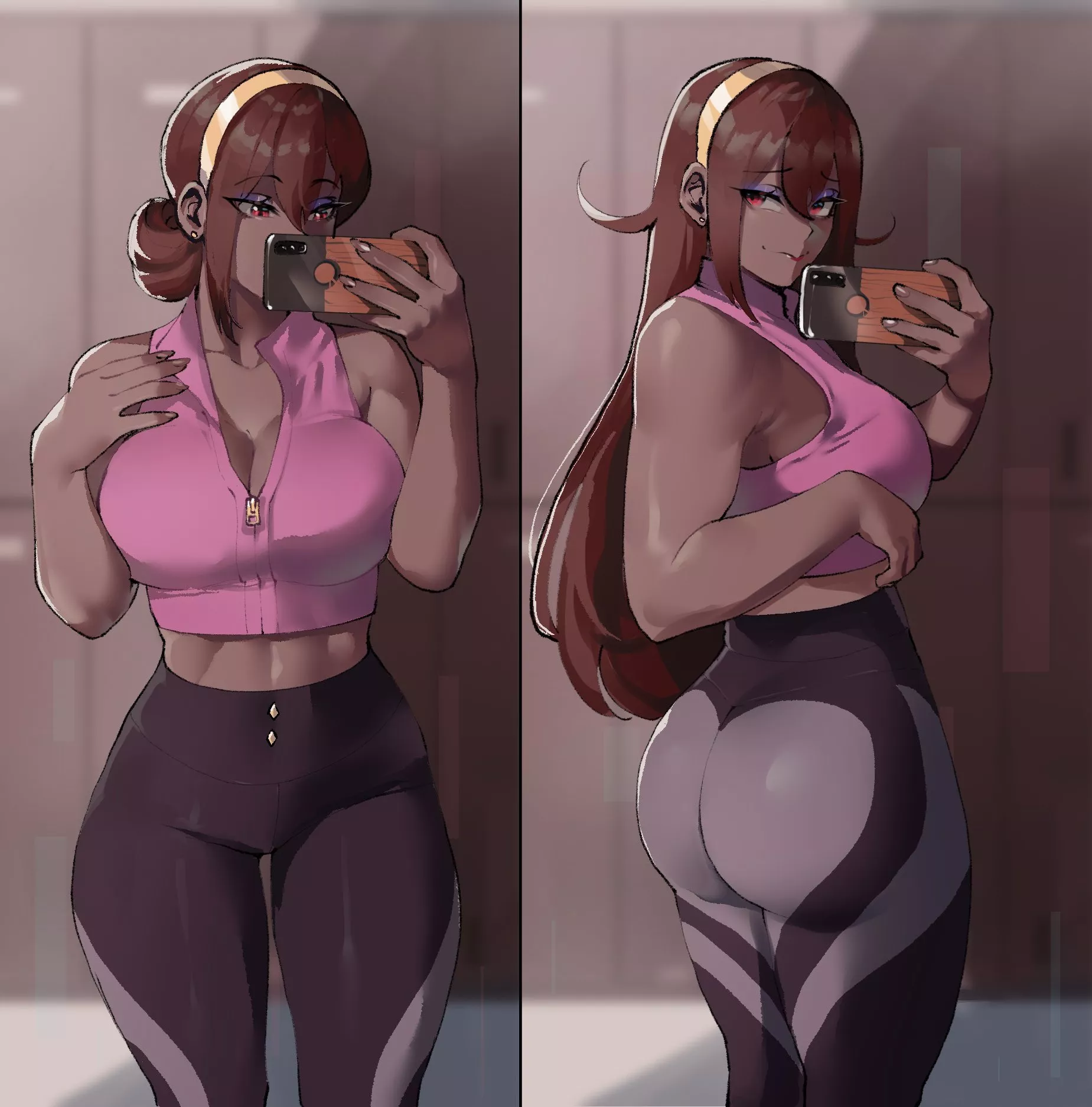 Taking a pic of her gains (Nyantcha) posted by A_Manatee