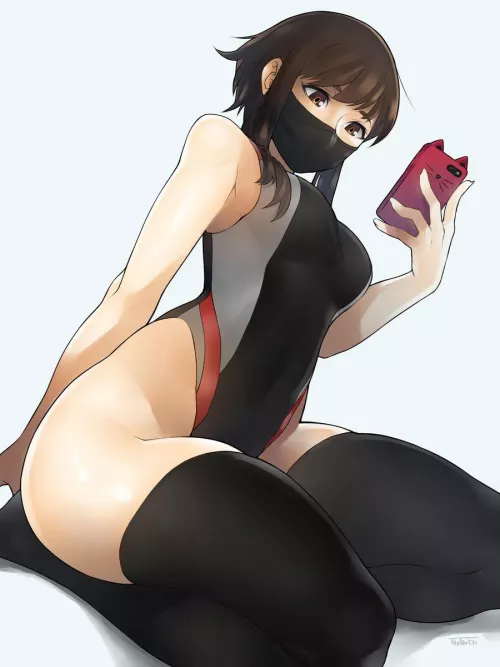 Taking a selfie of her thick body by TwiceCumTribute