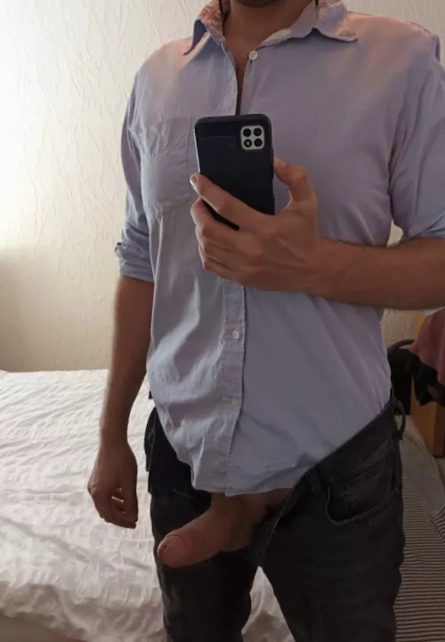 Taking out my thick hard cock by Mrassbiscuits