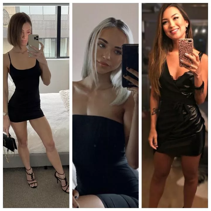 Taking selfies of their tight little black dresses posted by Chaturbater1