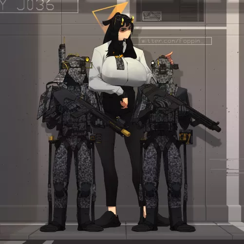 tall and voluptuous Korean boss lady by Fupu036