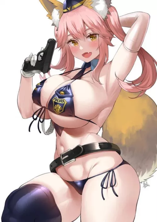 Tamamo Ready To Squish You Between Her Thighs by SecretMystogan