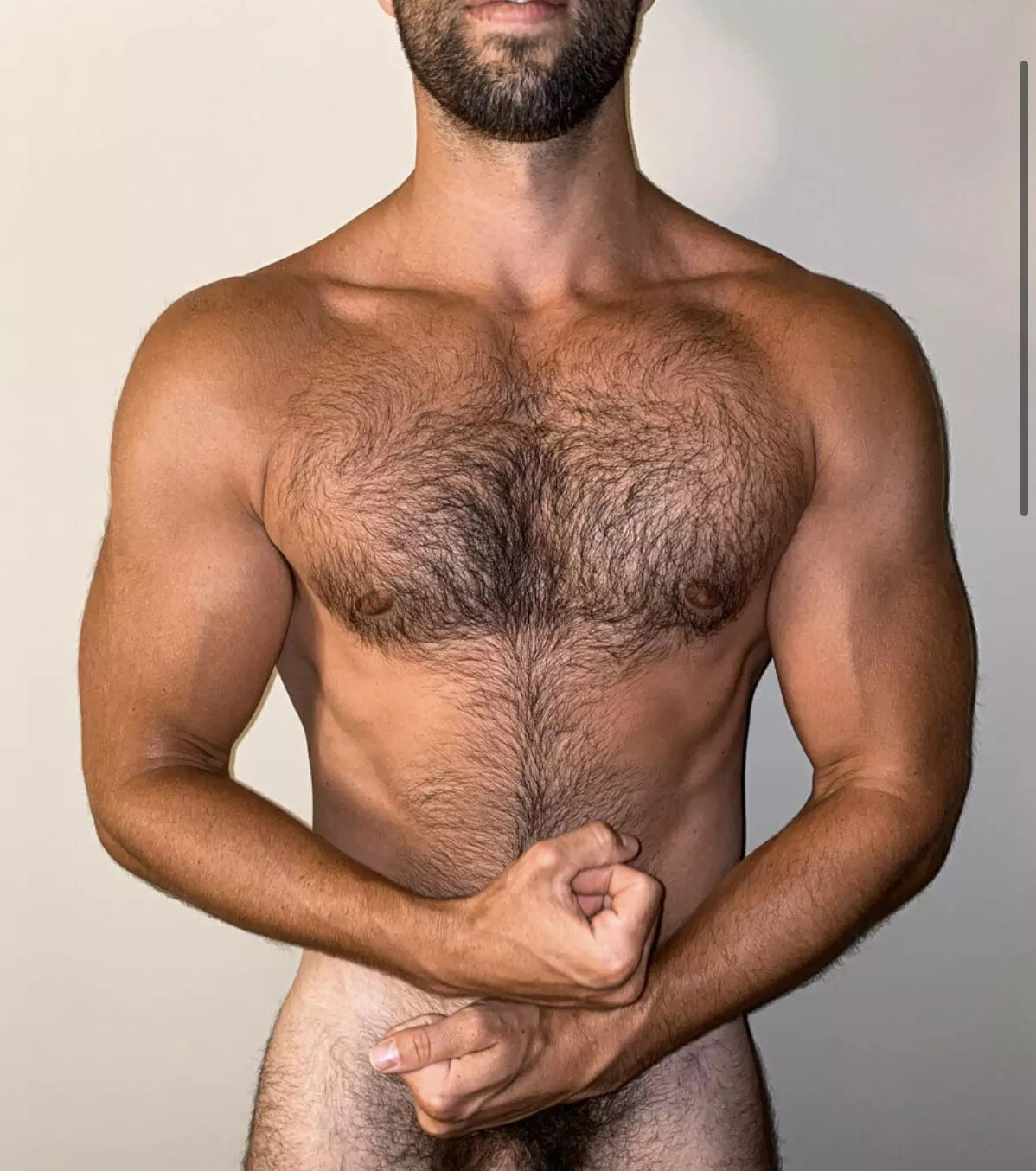 Tan and furry posted by sweatygymcouple