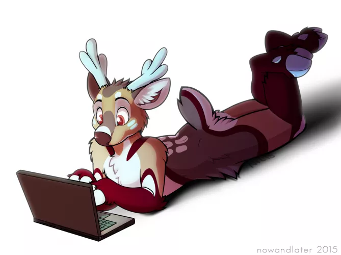 Tap tap tap (art by NowandLater) by Bonkers_Reee