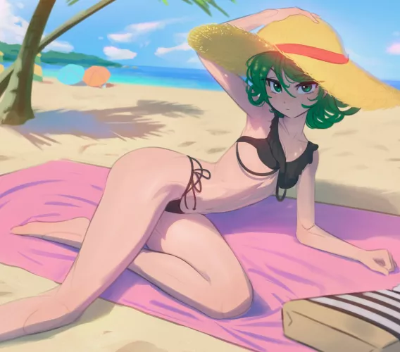 Tatsumaki sunbathing (Anonymous31) by lAmCreepingDeath