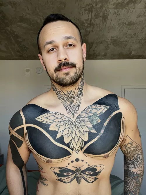 Tattoo is finally healed enough for a chest day 💪🏽🙃💪🏽 by DevTyler93