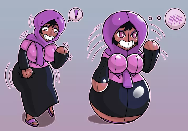 Tayyibah Bopper Doll! (Inflatable, Dollification) by Magic-Writings by Princess_Viola