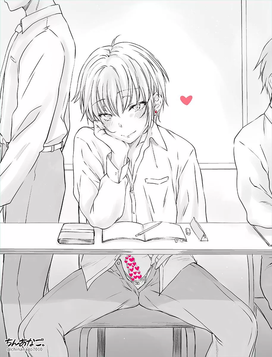 Teasing you during class~ posted by renowo-