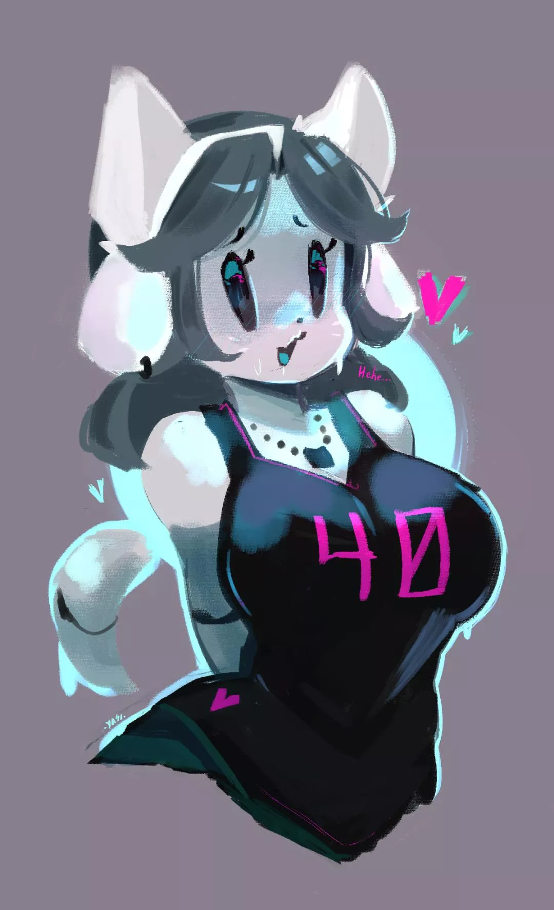 [Temmie] Colleg Tem (@yasi_dip on Twitter and Patreon) posted by Hayasi-Kun