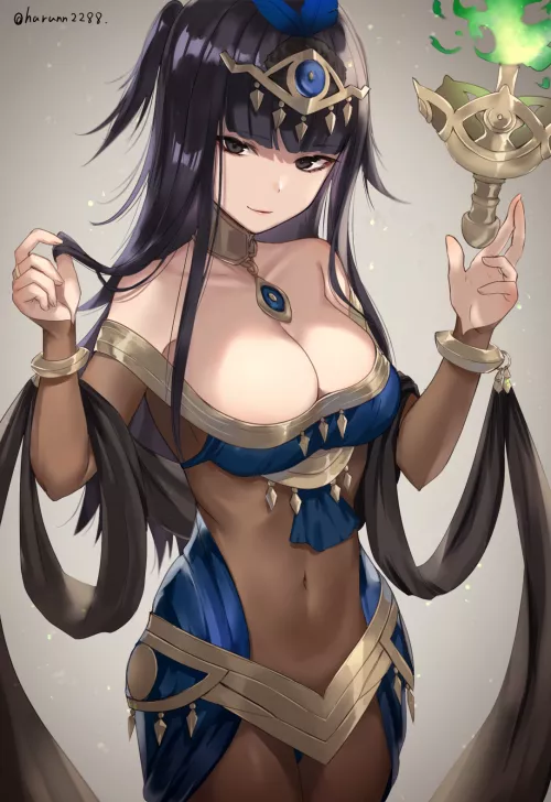 Tharja Controlling Dark Fire (Haru) [Fire Emblem] by sequence_string