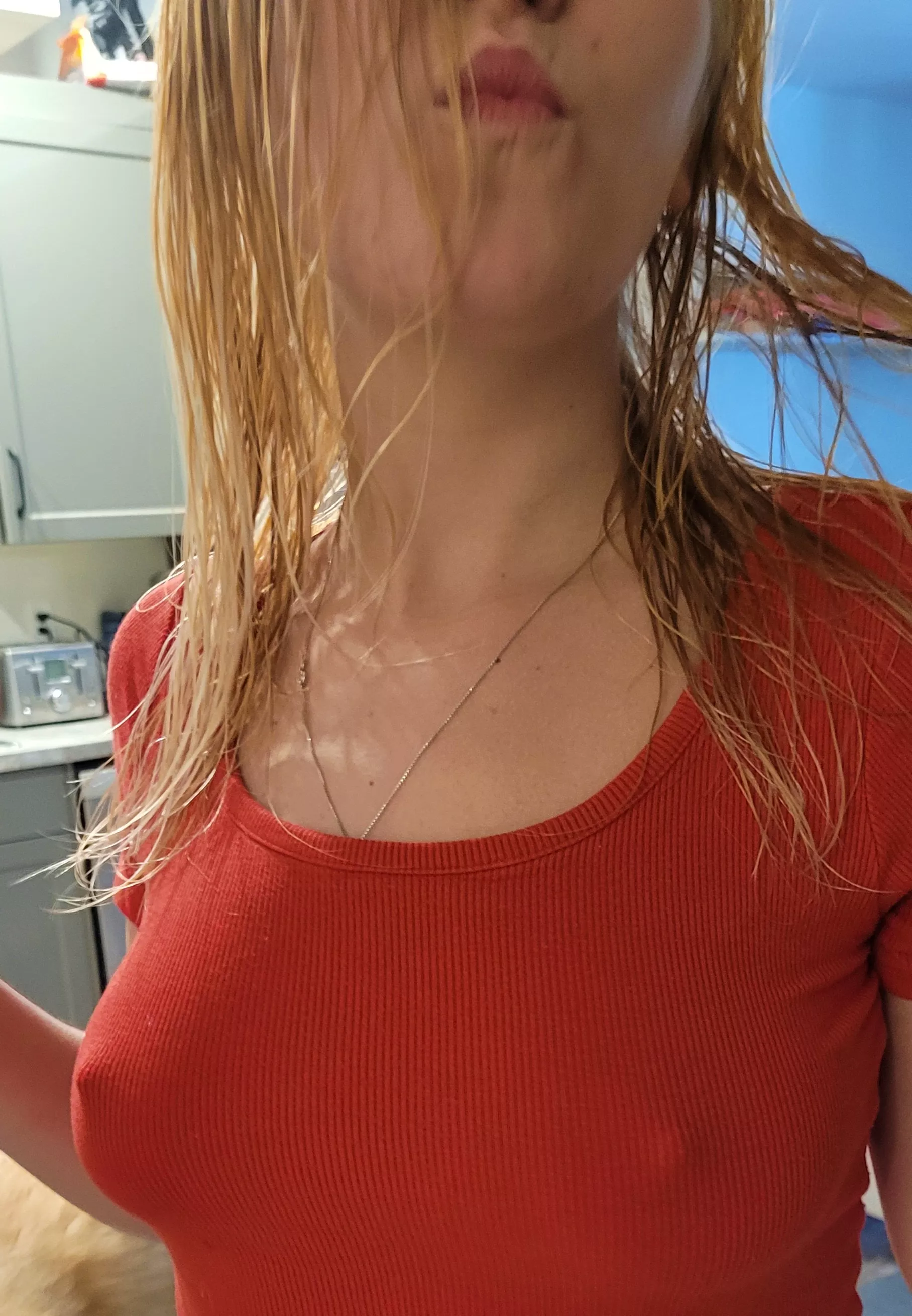 That braless post-shower look ;) posted by LilahRose99