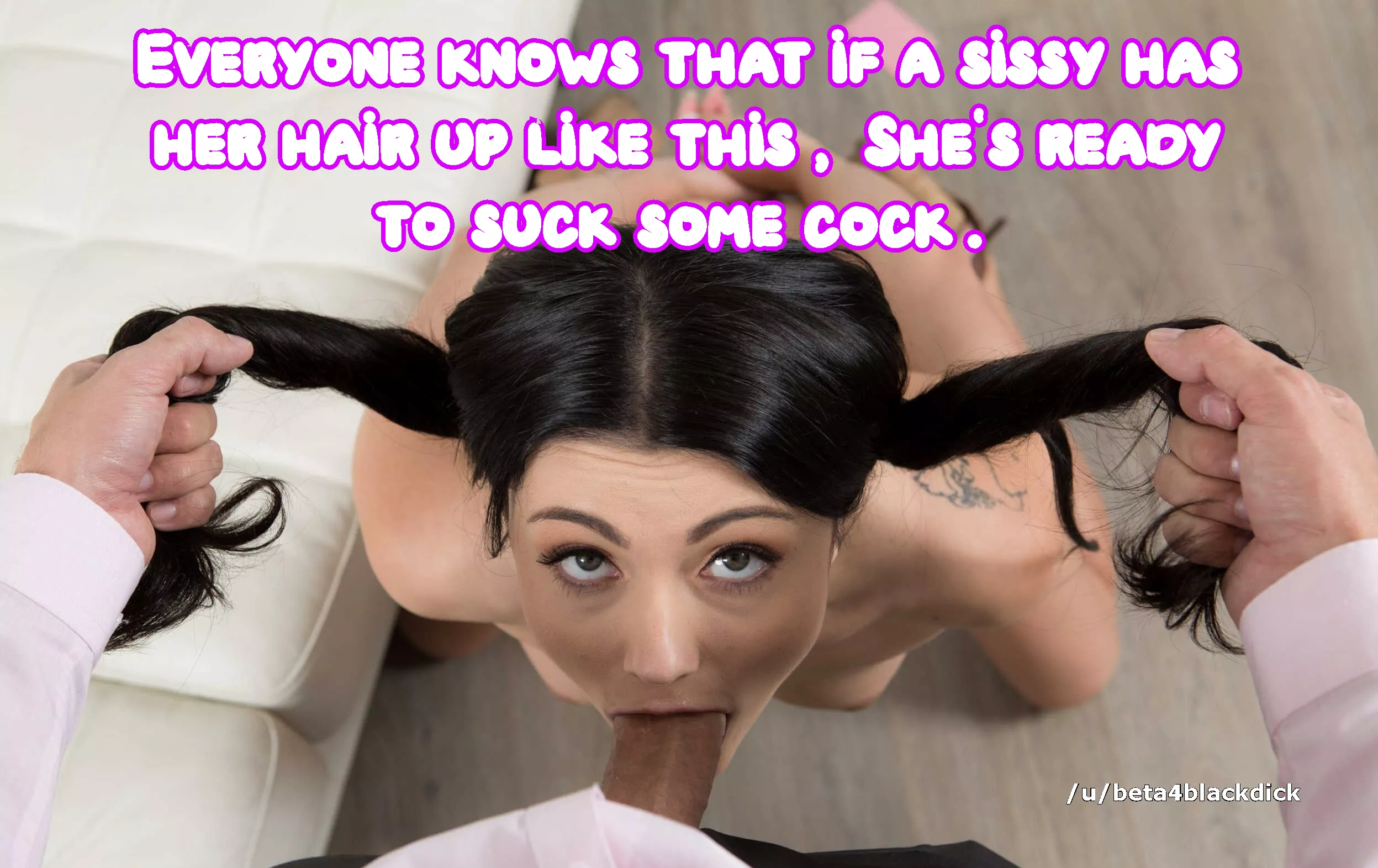 that hair style can only mean ONE thing! posted by beta4blackdick