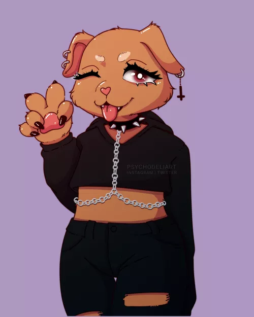 that's my first furry drawing... what do you guys think ? (please be gentle) by psychodeliart