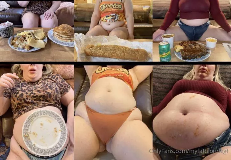 The all day stuffing went according to plan 👌🏼 posted by myfatblondegf