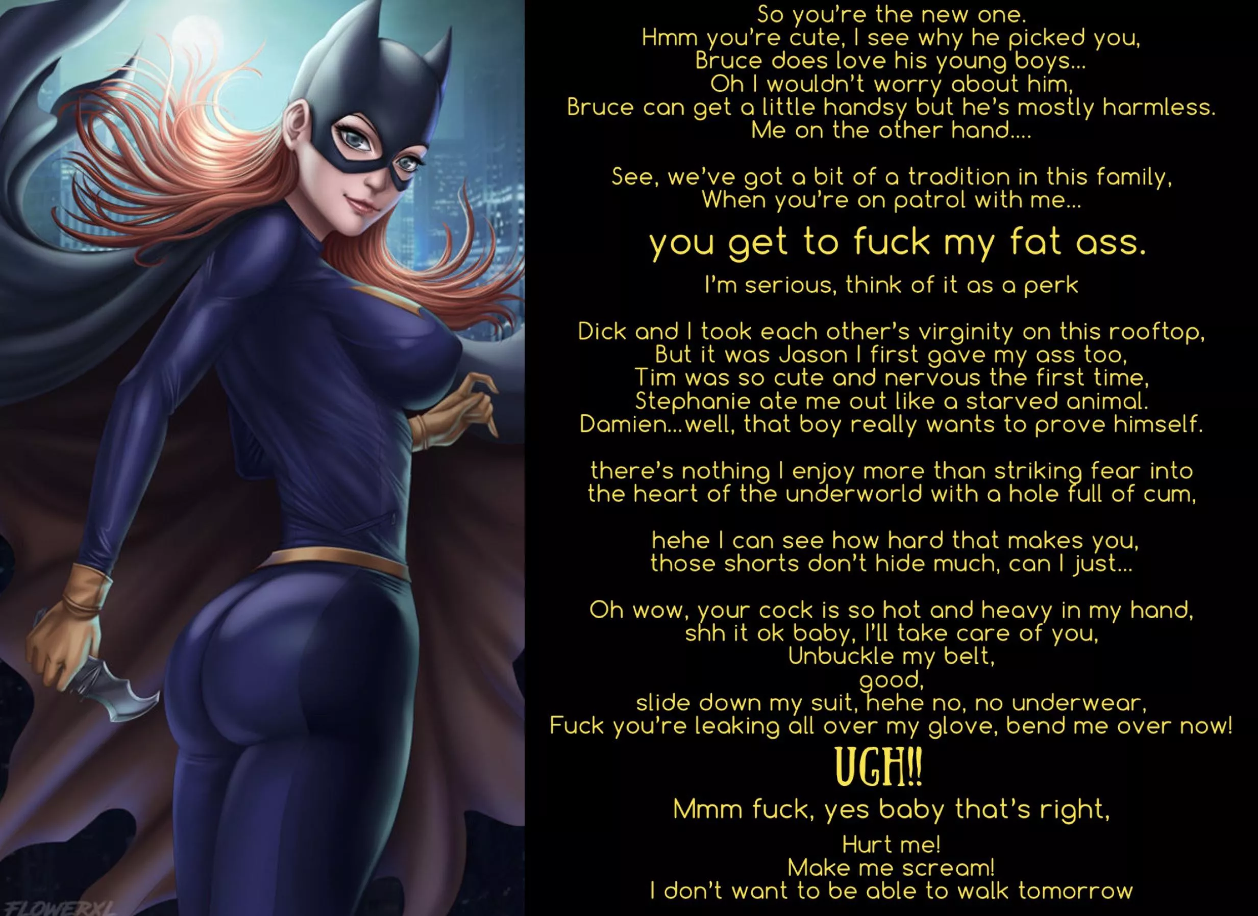 The Batgirl (anal) Artist: flowerxl posted by mylovelycreatures