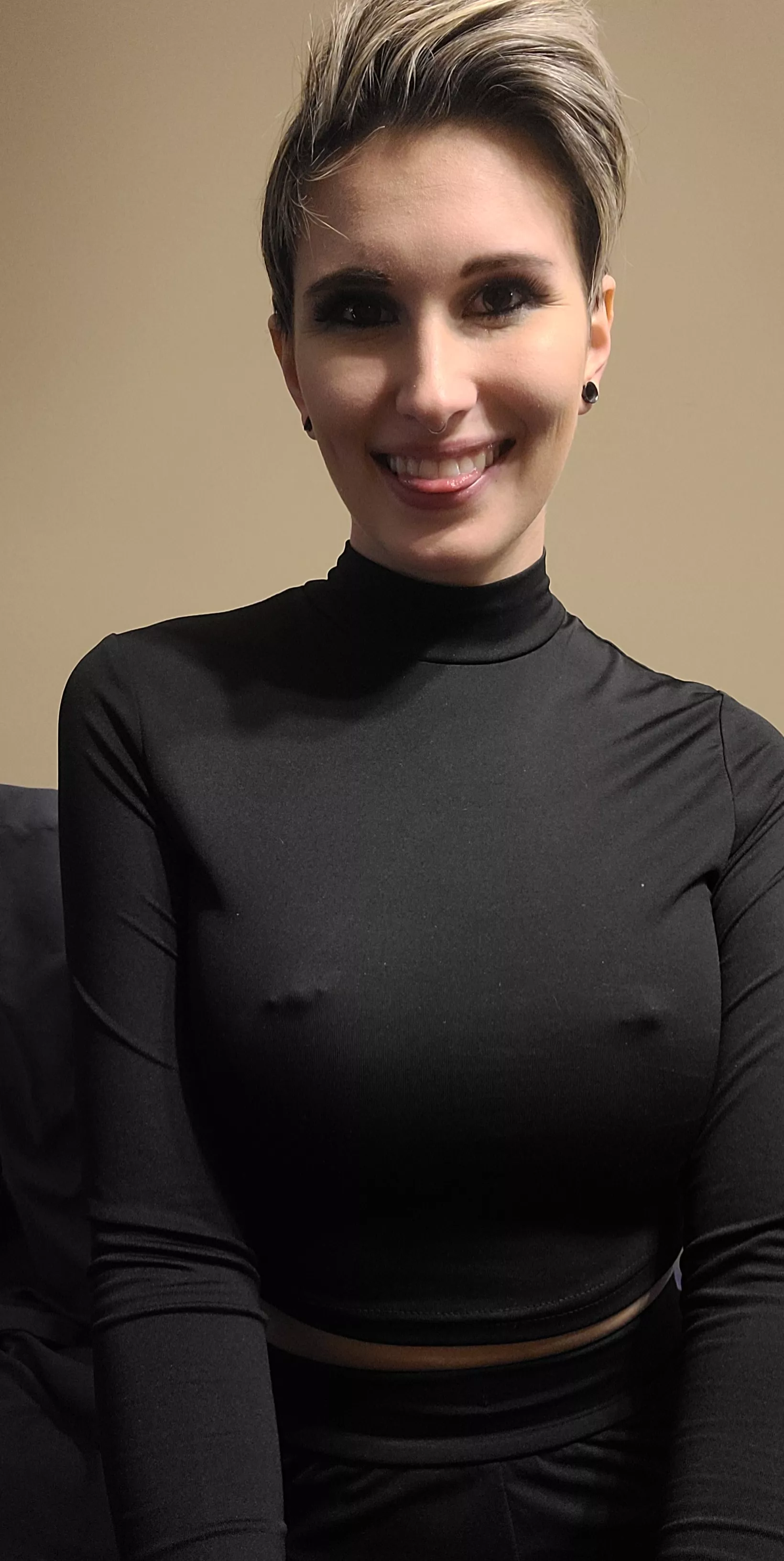 The black doesn't hide them very well 🙈 posted by sweetlittlethingg