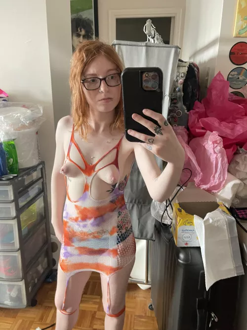 The boob holes in this outfit are to big. by HotPants141