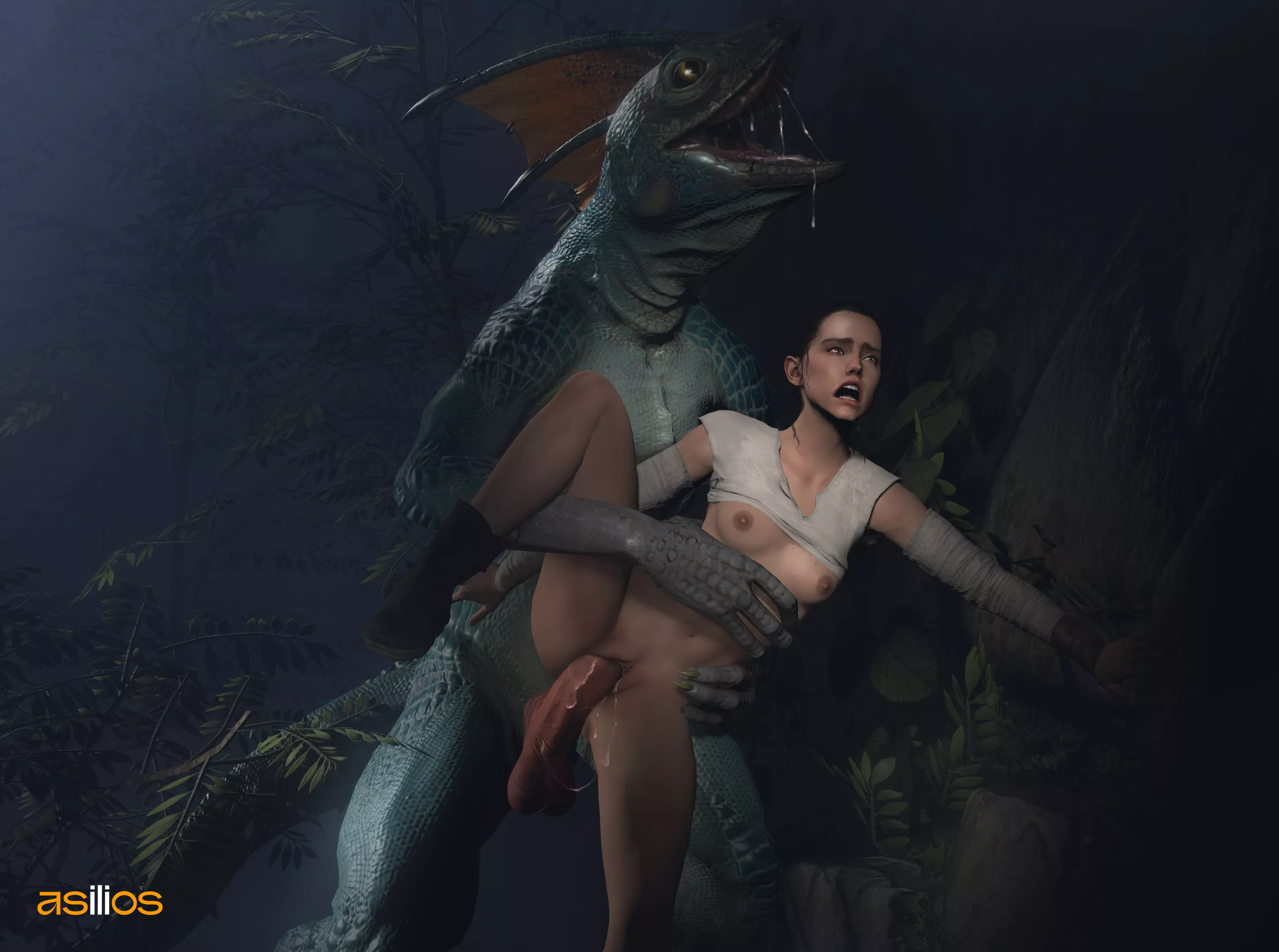 The dangers of forest planets (asilios) [Star Wars] posted by asilios