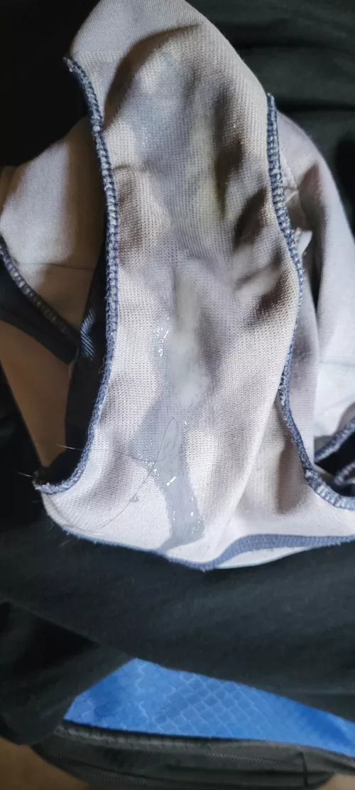 the daytime nannies panties she let's me cum in them and then she puts on for the rest of the day and before she leaves she gives them back to me to sniff and cmin them again by usedpantyman