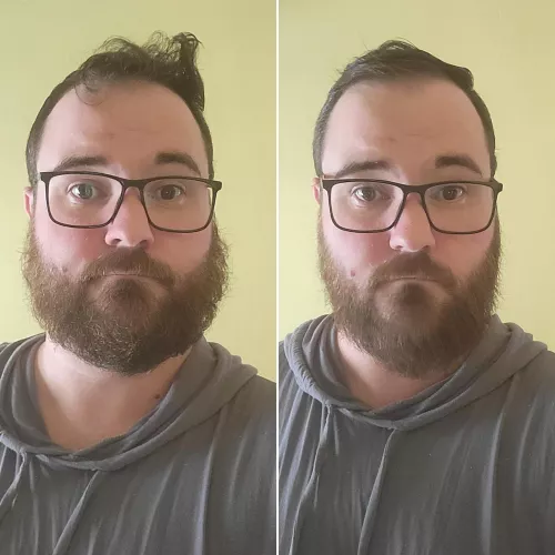 the difference a heated brush and some product can make by spamified88