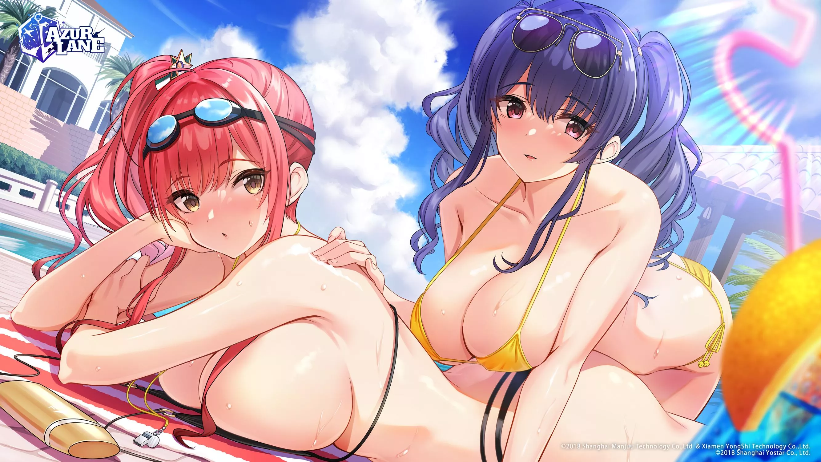 The face Zara and Pola make when they hear a young Commander needs help with lotion (Azur Lane) posted by Terran117