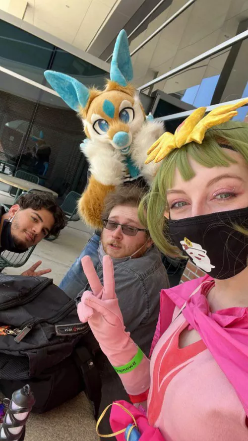 The Gang and a Floofer 😋 by MoistFabric