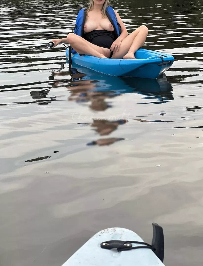 The guys fishing didn’t seem to mind this married mom flashing them! [IMG] posted by thefunmilf