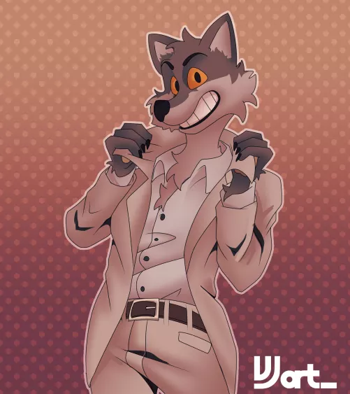 The Joker for furries, Mr.Wolf (Art by VJArt_ aka me) by Vjekii_sama