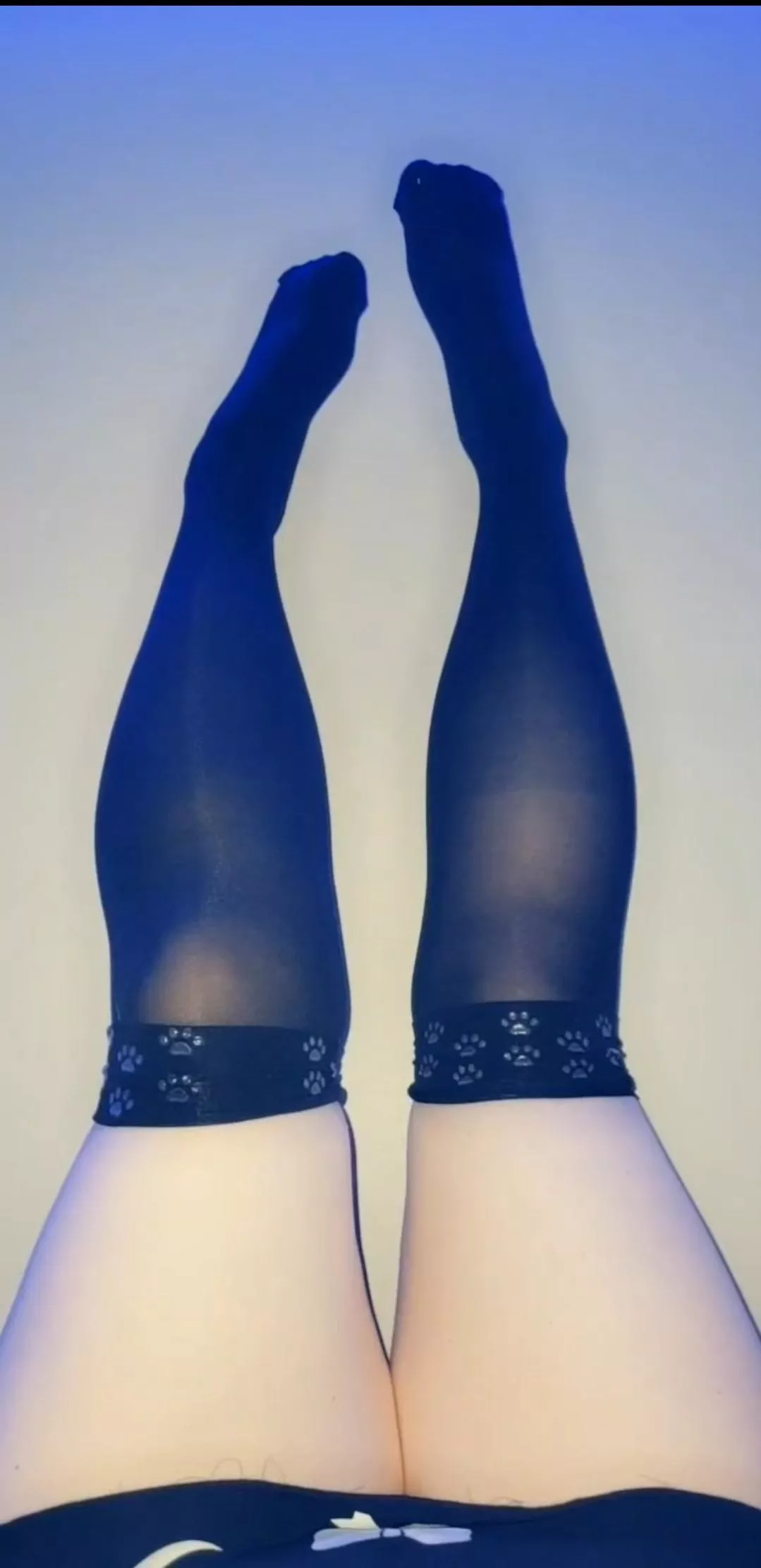 The little paws on my socks make me feel like the cutest kitty in the world posted by foxxcii