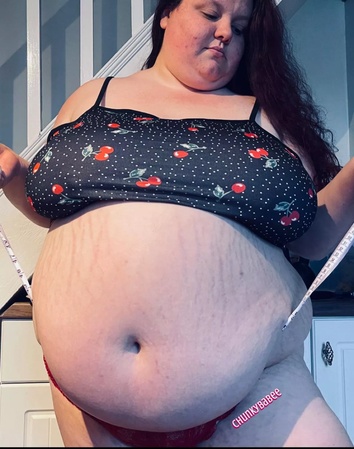 The measuring tape can’t handle me.. can you? 😈 posted by xChunkyBabee